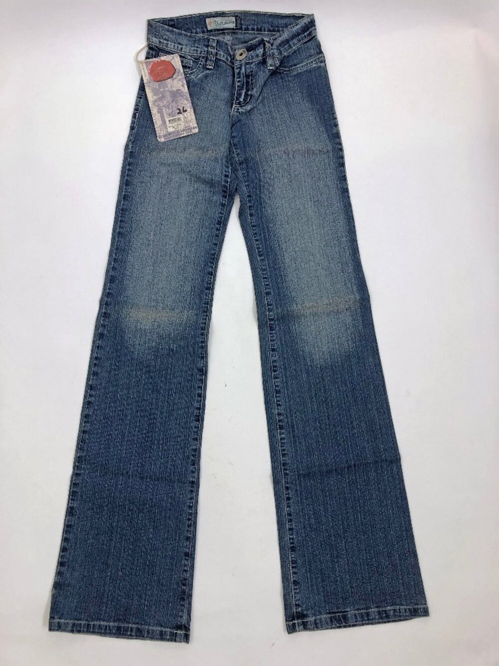 Diesam Authentic Jeans 2 Hip Pocket Women's Size 26 Semi Distressed